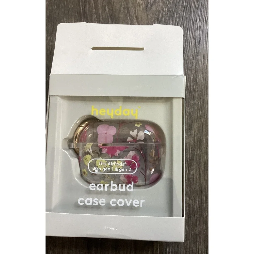 Apple‎ AirPods Earbud Case Cover for Gen 1/2 Heyday - Clear Floral Multi Color